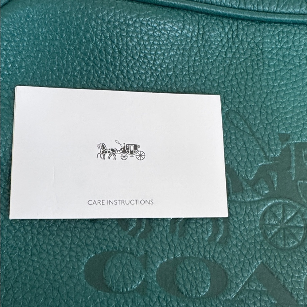 Coach Jes Green cross body bag in refined pebble leather - Picture 6 of 7
